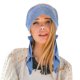 thumbnail image 4 of Gorro hiyab con adornos de diamantes para mujer - Poliéster y algodón elásticos - Diseño multicolor liso - Para todas las estaciones, 4 of 5
