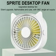 thumbnail image 4 of XGFHYJEH Desk Fan, Box Fan, Small Fan, Box Fan Clearance, Small Desk Fan, Small Fans for Desk, Portable Personal Quiet Electric Fan for Home, Plastic, 4 of 5