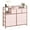 Pink, variant on EDTara 39" Modern Fabric Drawer Dresser TV Stand, Multi-Functional Charging Station, Chest of Drawers for Bedroom, Living Room, Hallway