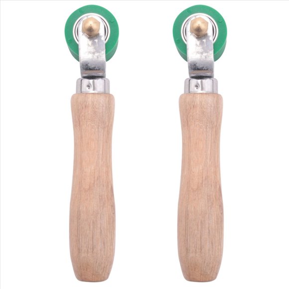 2X Rodillo de Presión Manual, Rodillo de Presión de Silicona de 1,1 Pulgadas Rodillo de Costura para PVC / / EPDM Herramientas para Techos Herramientas para Pisos