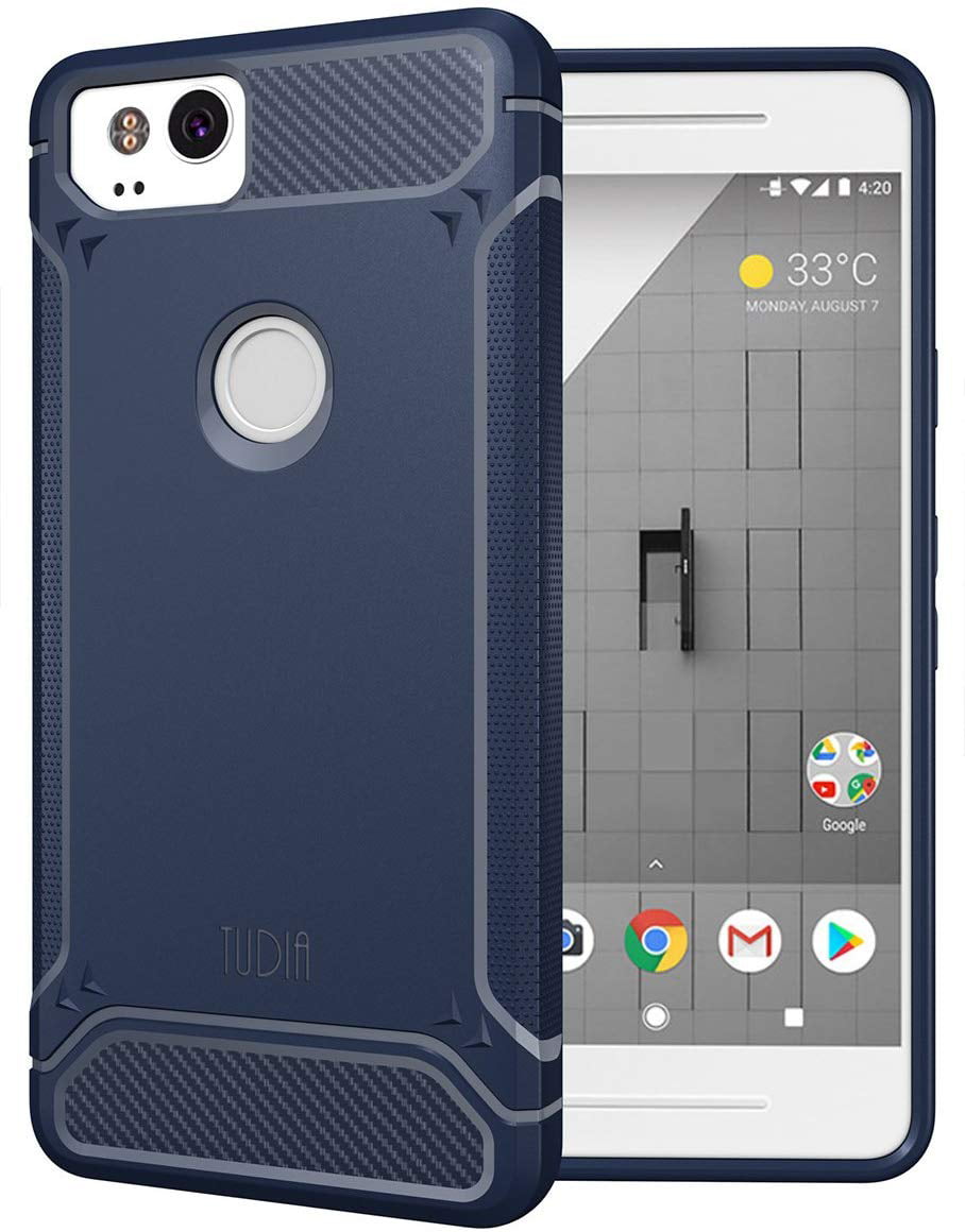 CruzerLite Pixel 2 XL Case 2017 Teal Carbon Fiber Shock Absorption Slim case for Google Pixel 2 XL Google Pixel2 XL Case