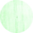 thumbnail image 1 of Ahgly Company Indoor Round Solid Emerald Green Modern Area Rugs, 6' Round, 1 of 4