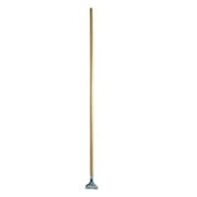Janico 3306 60 in. Wood Jaw Mop Handle with Metal Head, Brown - Case of 6