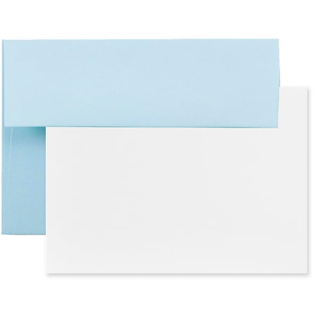 JAM Paper Stationery Set, A6 Size, Baby Blue, 25/Pack