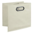 thumbnail image 6 of Niche Cubo Foldable Fabric Storage Bin, Built Chrome Handles, Set of 6 - Natural, 6 of 8