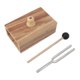 thumbnail image 1 of Tuning Fork Set with Wooden Resonance Box, Rubber Hammer, 512Hz Steel Singing Tone for Healing, Yoga, Meditation and Relaxation, 1 of 4