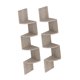thumbnail image 5 of Estante de esquina de 2 piezas para montaje en pared, estantes de pared de esquina, ahorro rústico de 4 niveles para Gris, 5 of 9