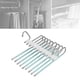 thumbnail image 5 of Injueey Multi Layer Folding Pants Hangers Slack Hotel Rack Hanging Wardrobe Travel Almacenamiento y organización del hogar Verde 33.2x24 cm, 5 of 6