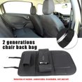 thumbnail image 4 of Bolsa de almacenamiento para respaldo de asiento de automóvil Bolsa organizadora de múltiples bolsillos de cuero PU (Negro) Tmvgtek Accesorios para autos y motos, 4 of 9