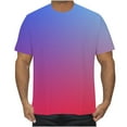 thumbnail image 2 of WAENQINLA Gradient T-Shirt for Men Big and Tall Casual Short Sleeve Shirts Summer Fashion Graphic Crewneck Tees,S-5XL, 2 of 5
