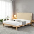 thumbnail image 6 of Eolstice Headboard Cover, Full Wrap Stretchable Dustproof Bed Protector Slipcover, Soft Padded Elastic Hem Design For 71 Inch Modern Solid Home Decor & Protection,Khaki, 6 of 6