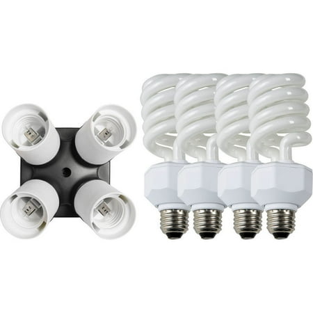 

Westcott 4 Socket Adapter Kit with Daylight Fluorescent Lamps