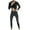 Black, variant on Tungbrin Mens Thermal Underwear Sets Big and Talls Fleece Lined Outfits Winter Stretchy Warm Long Sleeve Base Layer and Bottoms