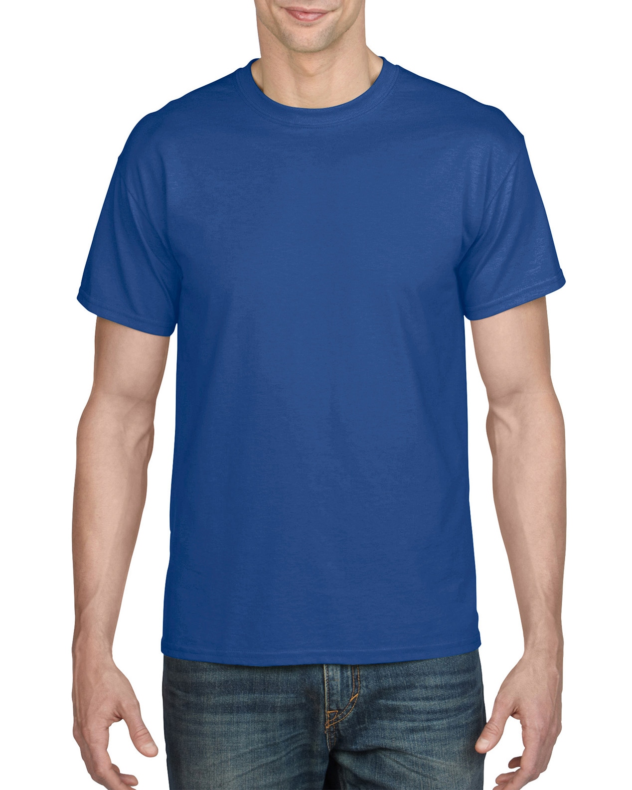Gildan Classico Uomo, Confezione Da 2 Magliette, 100% Cotone, Modello G500, Colori: Black, Heather, Navy (Taglia MED)