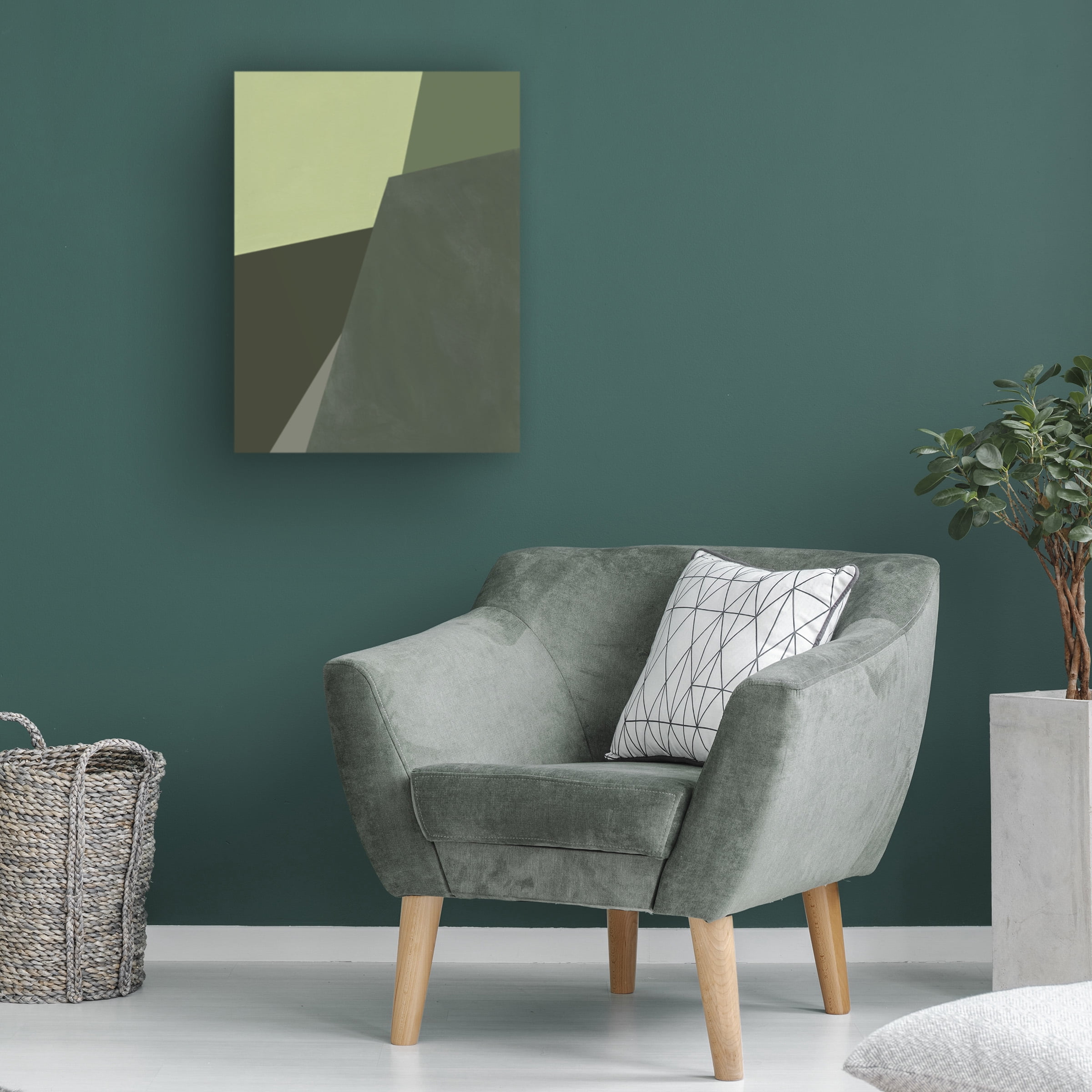 Jacob Green 'Sage Prism I' Canvas Art