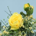 thumbnail image 3 of Rocío de flores de simulación Ticfox manojo de estrellas decoración del hogar blanco, 3 of 12