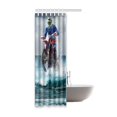 thumbnail image 2 of BPBOP Bensor Motorbike Waterproof Polyester Bathroom Shower Curtain 36x72 Inches, 2 of 2