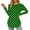 Green, variant on Women's Tunic Tops Crew Neck Long Sleeve Side Split Curved Hem Plaid T Shirts Casual Loose Tee Blouses(Gold,Medium)