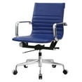 thumbnail image 2 of Jossio M348 Vegan Leather Office Chair Navy, 2 of 9