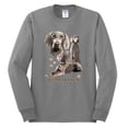 thumbnail image 2 of If It's Not a Weimaraner It's Just a Dog Gift | Mens Dog Lover Long Sleeve T-Shirt, Heather Grey, 3XL, 2 of 3