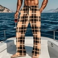 thumbnail image 2 of CYiJun Mens Pajama Pants Flannel Cotton Plaid Sleep & Lounge Pants, PJ Bottoms with Pockets, 2 of 6