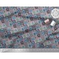thumbnail image 3 of Soimoi Rayon Fabric Square Geometric Print Fabric by Yard 42 Inch Wide, 3 of 3