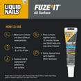 Liquid Nails FuzeIt All Surface Construction Adhesive (LN2000W), 5 oz