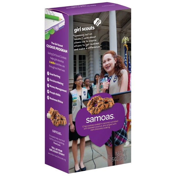 Girl Scout Caramel DeLites Cookies Samoas