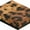 Leopard, variant on 888 Display - Pack of 15 Boxes of 3 1/2" x 3 1/2" x 1"H Leopard Print Cotton Filled Jewelry Boxes