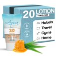 thumbnail image 1 of Aqua Organics Loción Tamaño de viaje Servicios del hotel 1 oz (Caja de 20), 1 of 4