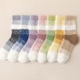 thumbnail image 5 of Fuzzy Socks for Women Fall Fashion Plush Casual Cotton Non Slip Cute Fluffy Socks Grey, 5 of 9