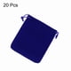 thumbnail image 3 of Uxcell 20 piezas Bolsas de Terciopelo con Cuerdas 4 x 4.7 Pulgadas Bolsas de Regalo para Joyería para Empaque de Joyería, Azul Oscuro, 3 of 7