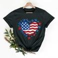 thumbnail image 3 of Youyipin womens tops USA spring fashion Shirt for Women 4th of July Shirts American Flag T-Shirt Patriotic graphic tees for women, 3 of 7