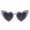 Porcelain, variant on Womens Heart Shaped Sunglasses Vintage Design with UV400 Protection and Trendy Lightweight Frame plus 80 Percent Light