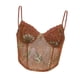 thumbnail image 4 of Tops de danza del vientre con empalme fresco, color marrón, diseño de malla para espectáculos, tops de malla para club en interiores M, 4 of 8