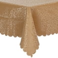 thumbnail image 2 of REGALWOVEN 1 Paquet Nappe Rectangulaire, Nappe en PVC, Convient pour Table à Souper Ninian Champagne 140x200 cm, 2 of 5