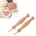 thumbnail image 4 of Punch Needle Kit, Wooden Handle Premium Metal Punch Needle  For Handicrafts, 4 of 8