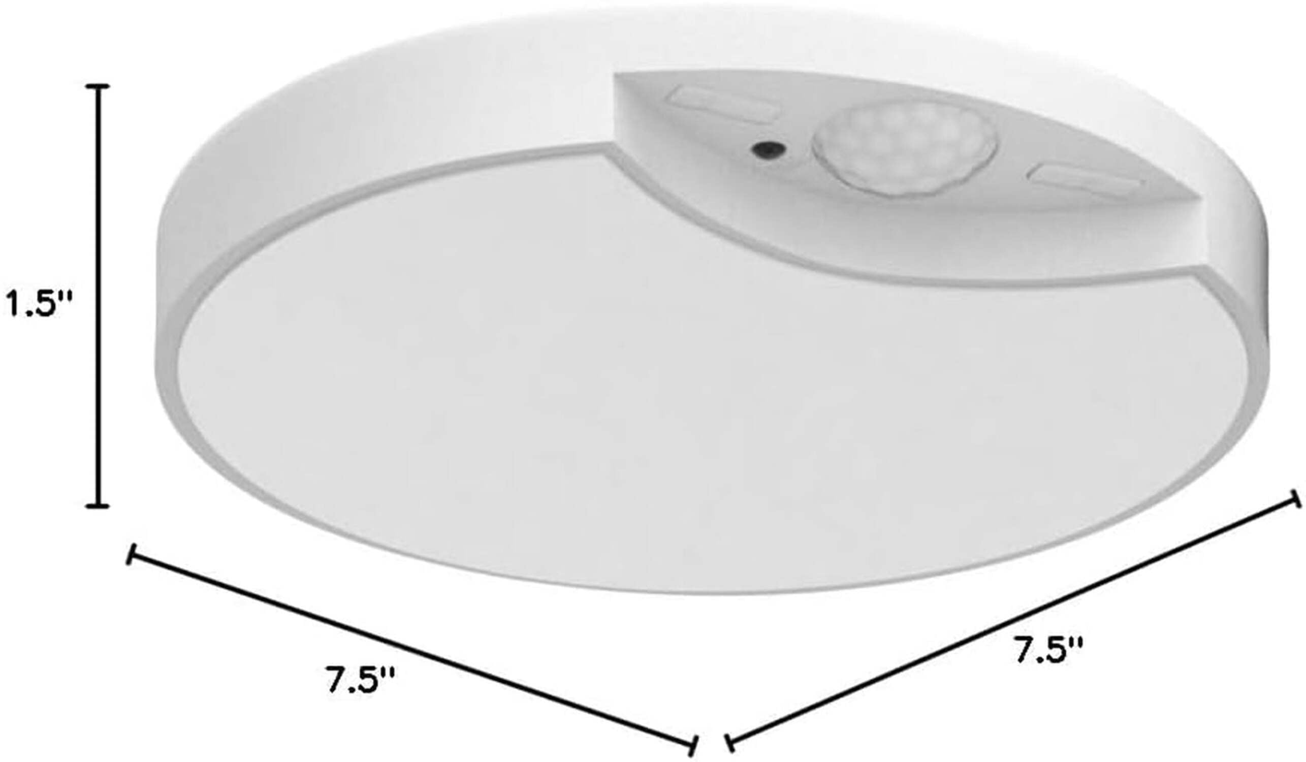Rechargeable Motion Sensor Ceiling Light with Remote - Battery Powered for Closets, Shower, Stairs, Shed, Hallway