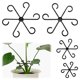 thumbnail image 1 of Uxcell 4pcs Soporte para Tallo de Planta 4 Tamaños Soportes para Plantas Trepadoras Reutilizables para Jardín Interior y Exterior, Negro, 1 of 6