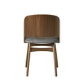 thumbnail image 4 of Silla Lateral Acme Delmon en Tela y Nogal Oscuro (Juego de 2), 4 of 4