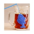 thumbnail image 4 of Clearance Under $1 Silicone Tea Strainers Creative Fish Shape Loose Leaf Tea Infuser With Long Handle Lanyard Reusable Tea Interval Diffuser Tea Cup Filter For Herbal Teaware Brewing Accessorie Blue, 4 of 8