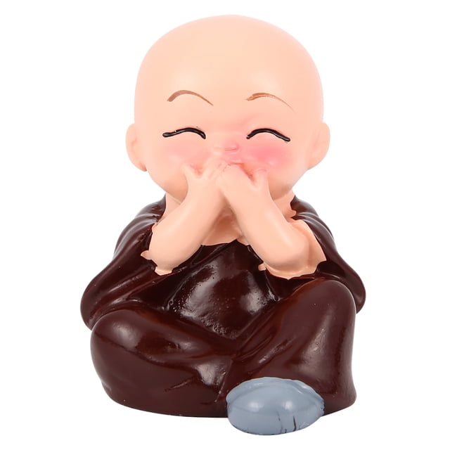 Estatuilla de monje pequeño lindo Estatuilla linda Decoración de escritorio no es fácil de desvanecer Estatua Adorno Estatua para decoración de escritorio de la sala de estar ANGGREK Otros