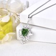thumbnail image 6 of JO WISDOM 925 Sterling Silver Irish Celtic Heart Claddagh Pendant Necklace with Birthstones, 6 of 7