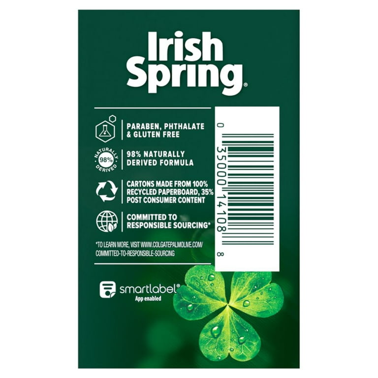 Irish Spring Original Clean Deodorant Bar Soap For Men 3.7 Oz Pack Of 8 Bars  - Office Depot