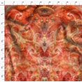 thumbnail image 4 of Soimoi Red Crepe Silk Fabric Clover Floral Print Sewing Fabric Yard 42 Inch Wide, 4 of 6