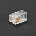 thumbnail image 5 of Telephone Modular Plug Male RJ11 Connector, Copper Core 4P4C Clear 100pcs, 5 of 5