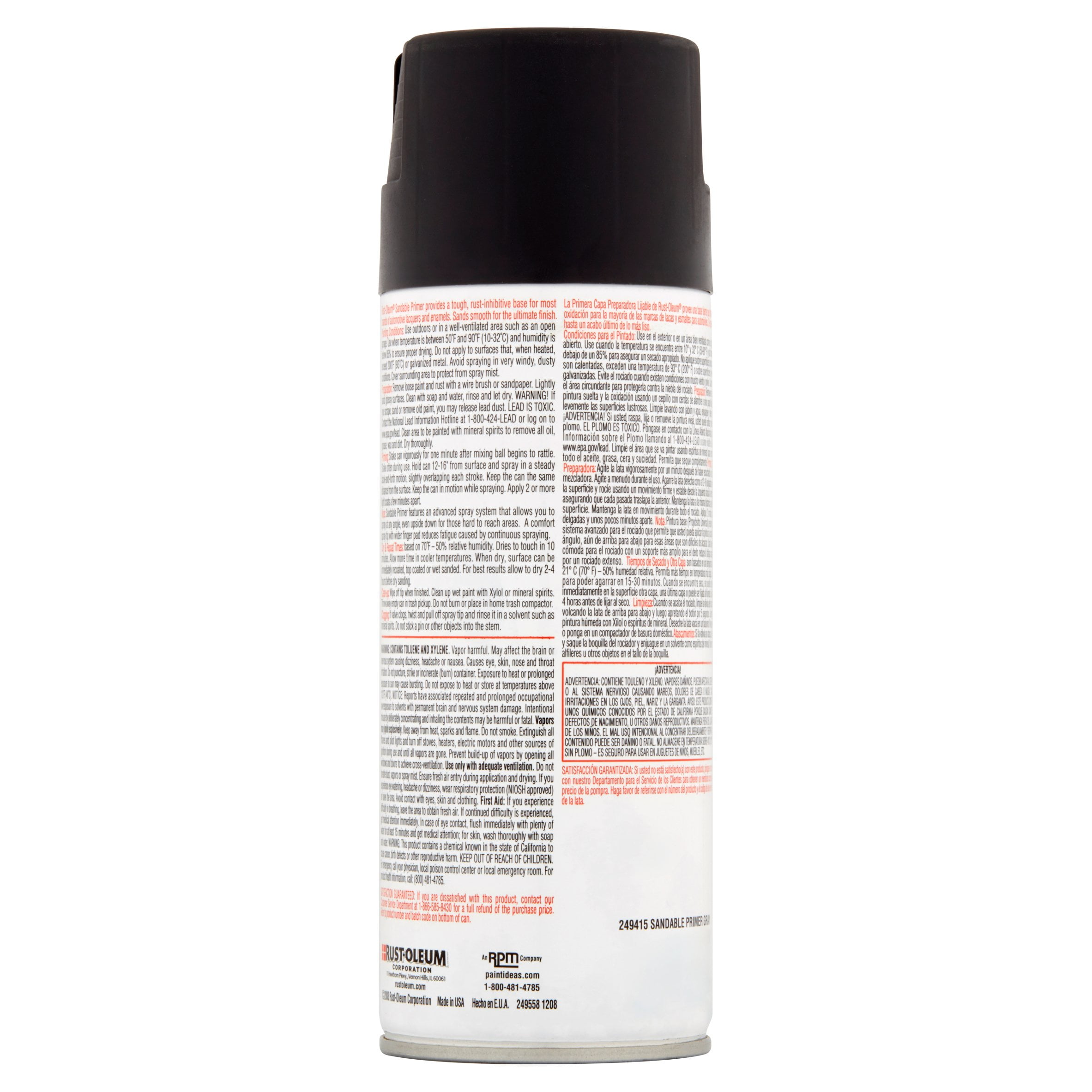 Gray, Rust-Oleum Automotive Sandable Primer, 12 oz