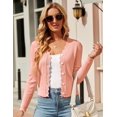 thumbnail image 2 of Shermia Womens Cropped Cardigan Knit Shrugs for Dresses Tops V Neck Button Down Cardigans Sweaters, 2 of 8
