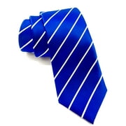 Scott Allan Collection Blue Tie | Regular Size Adult Necktie 3.3" | Royal Blue Neckties
