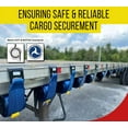 thumbnail image 6 of Winch Straps 4" x 30" Blue Heavy Duty Tie down w/ Flat Hooks WLL# 5400 lbs | 4 Inch Cargo Control for Flatbed Truck Utility Trailer (10 Pack), 6 of 21